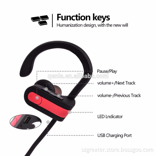 2017 Top sale Bluetooth 4.1 Wireless Stereo Earphone Earbuds for sport